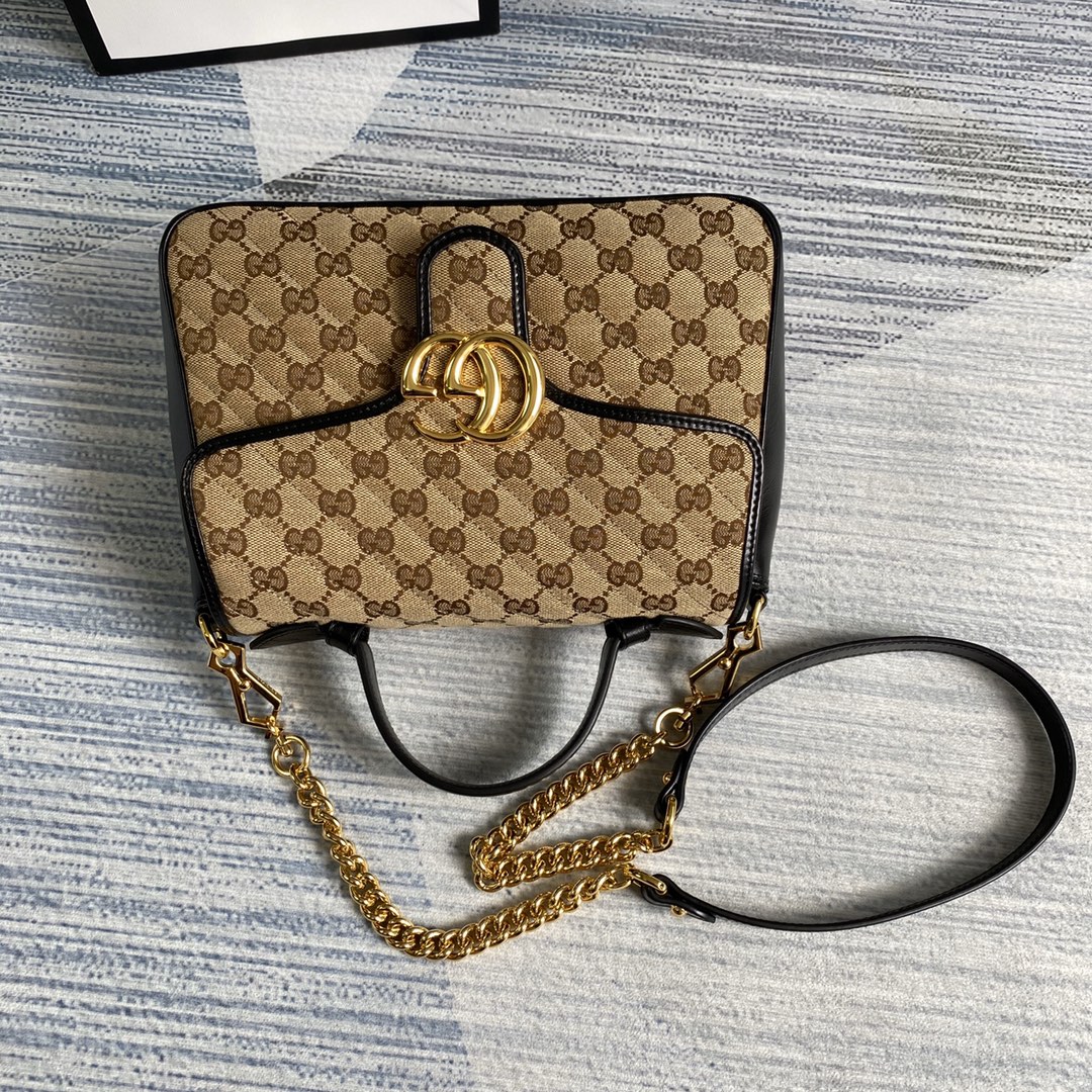 498110 GG Marmont small top handle bag, GUCCI Top Handle Bags for Women