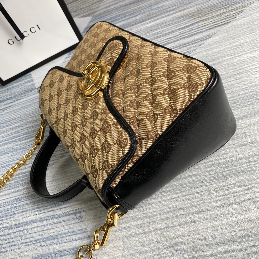 498110 GG Marmont small top handle bag, GUCCI Top Handle Bags for Women