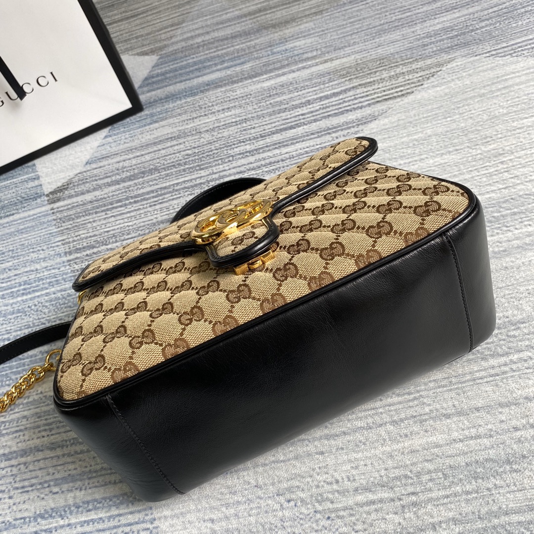 498110 GG Marmont small top handle bag, GUCCI Top Handle Bags for Women