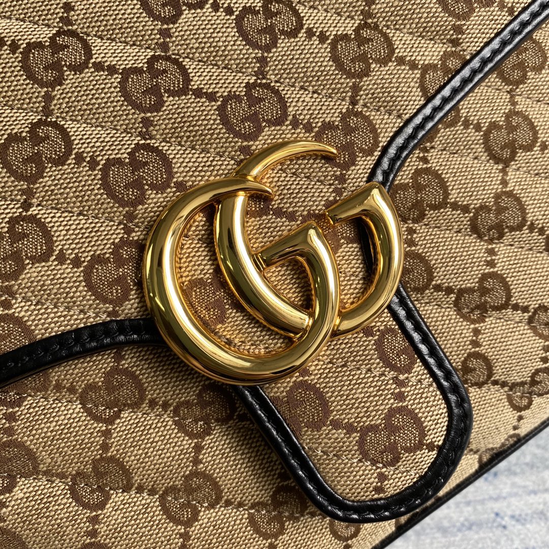 498110 GG Marmont small top handle bag, GUCCI Top Handle Bags for Women