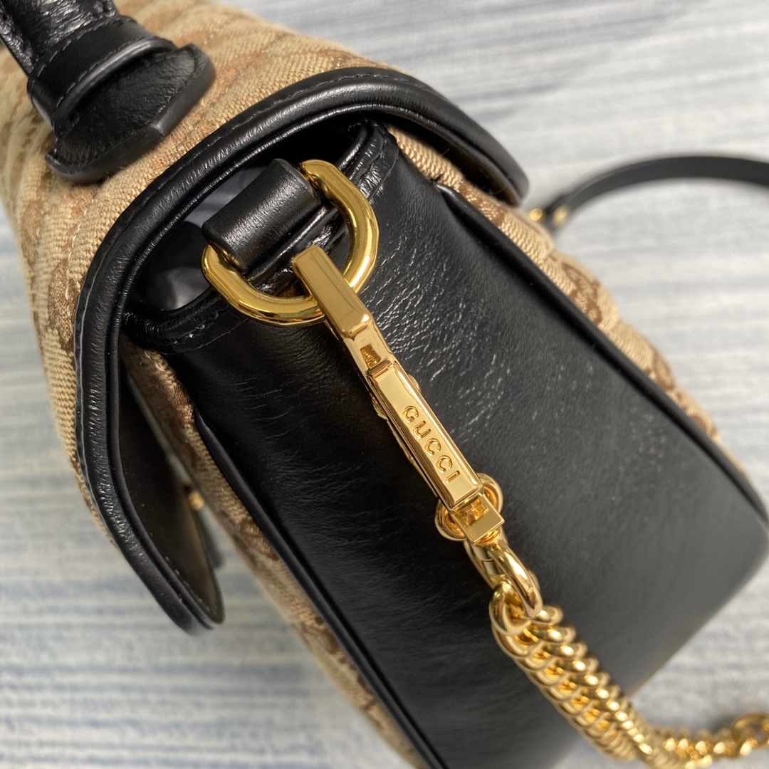 498110 GG Marmont small top handle bag, GUCCI Top Handle Bags for Women