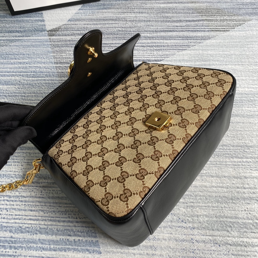 498110 GG Marmont small top handle bag, GUCCI Top Handle Bags for Women