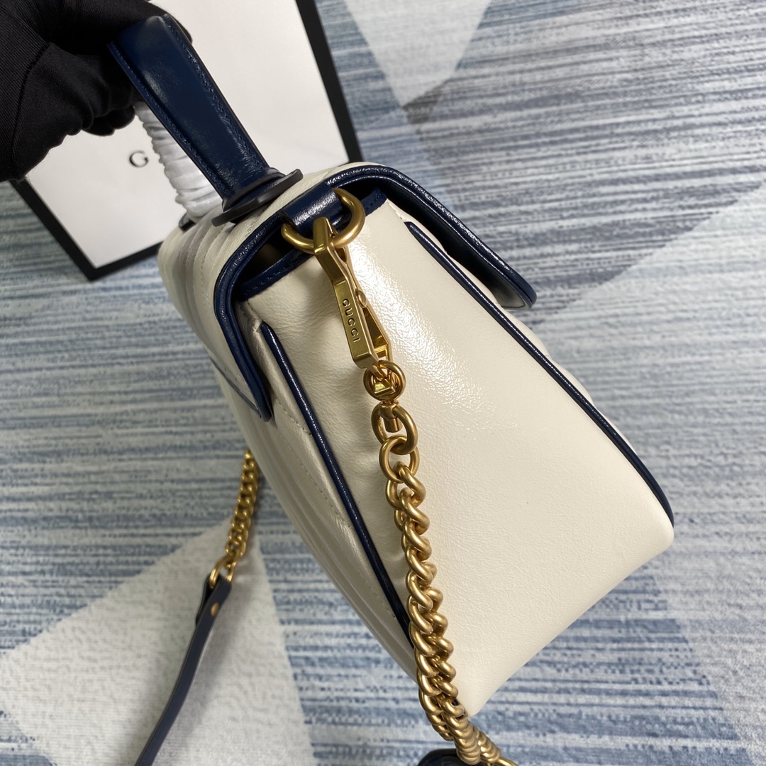 498110 GG Marmont small top handle bag, GUCCI Top Handle Bags for Women