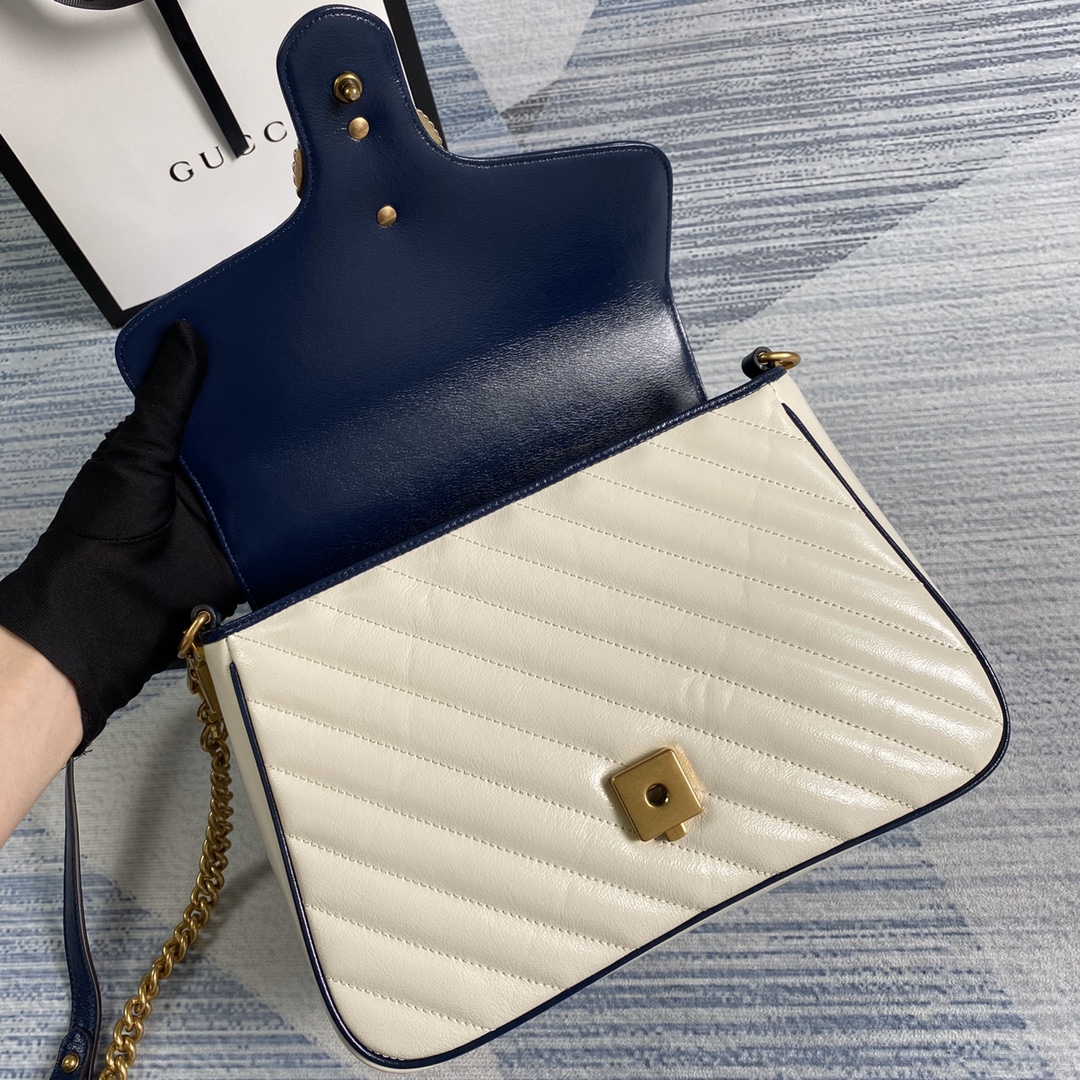 498110 GG Marmont small top handle bag, GUCCI Top Handle Bags for Women
