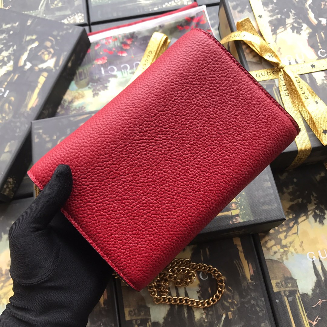 401232 GUCCI GG Marmont leather mini chain bag
