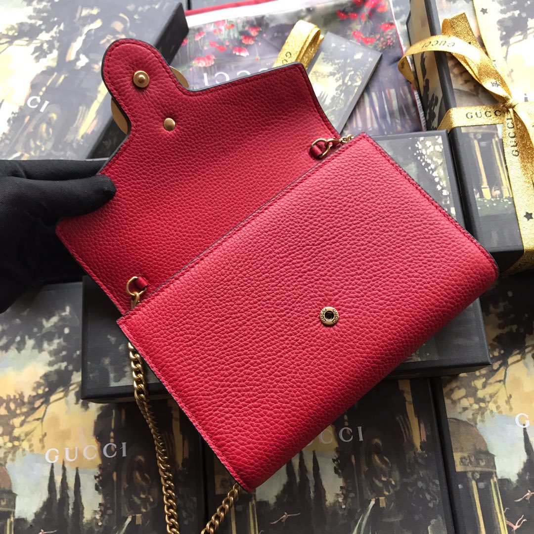 401232 GUCCI GG Marmont leather mini chain bag