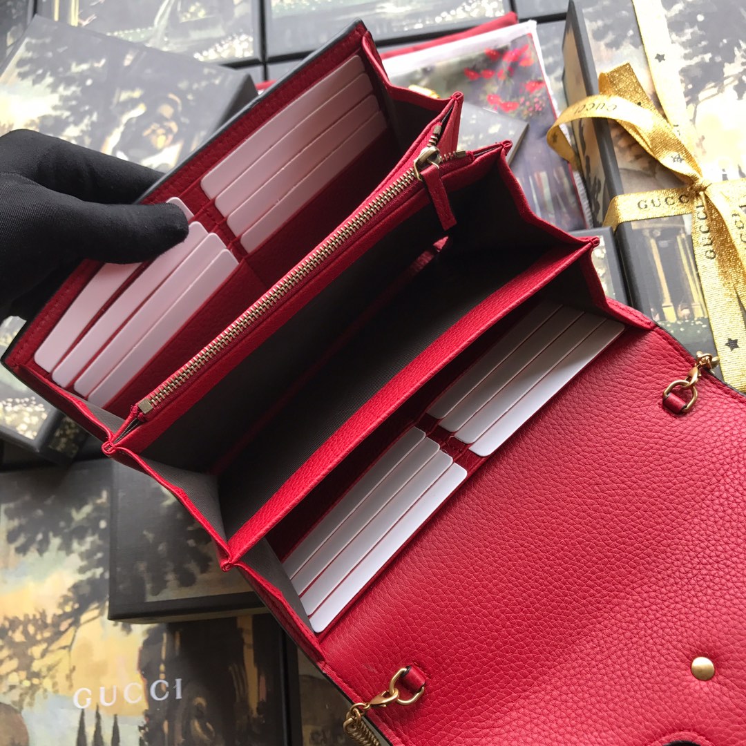 401232 GUCCI GG Marmont leather mini chain bag