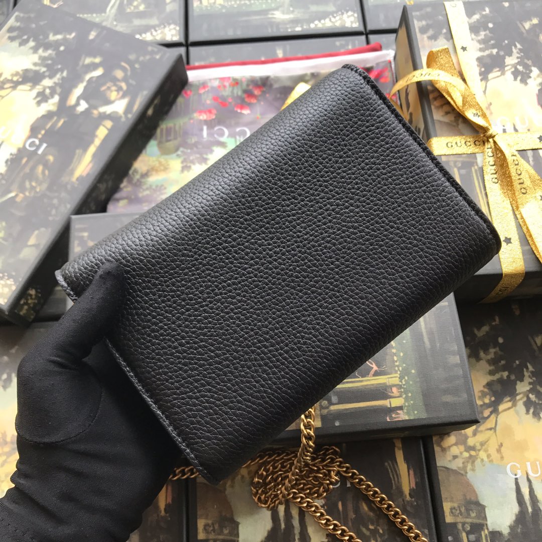401232 GUCCI GG Marmont leather mini chain bag