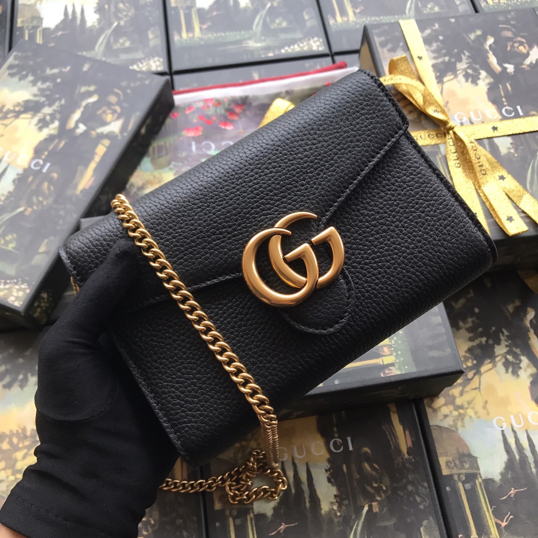 401232 GUCCI GG Marmont leather mini chain bag