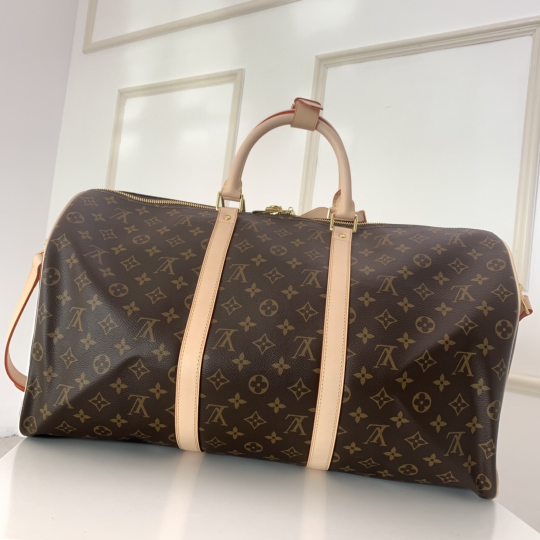 M41416 KEEPALL BANDOULIÈRE 50, Louis Vuitton LV TRAVEL BAG 