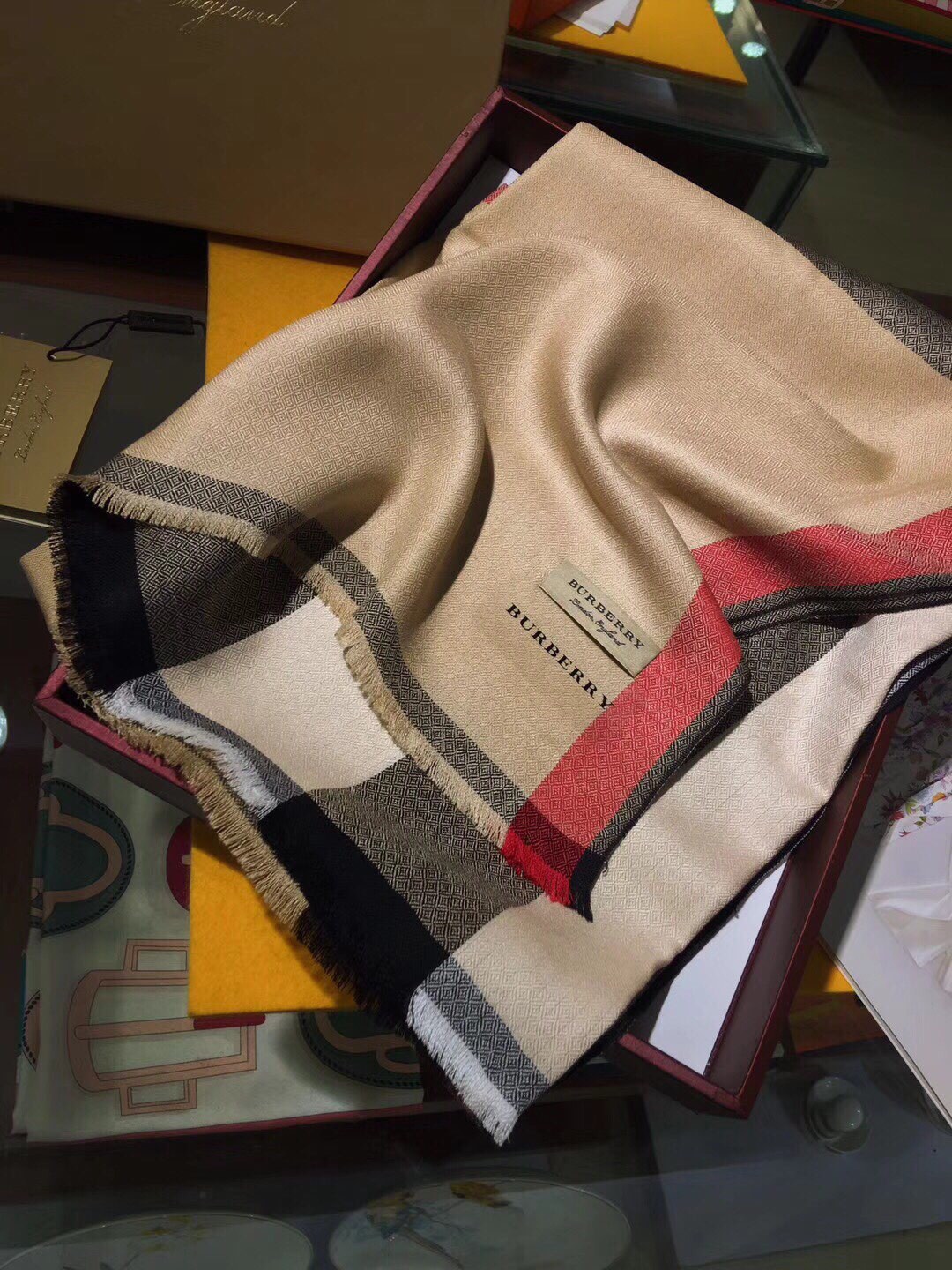 The Classic Check Cashmere Scarf, Burberry Scarves