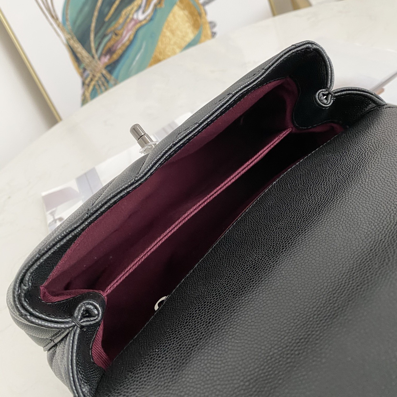 Small Flap Bag with Top Handle, CHANEL Handbags