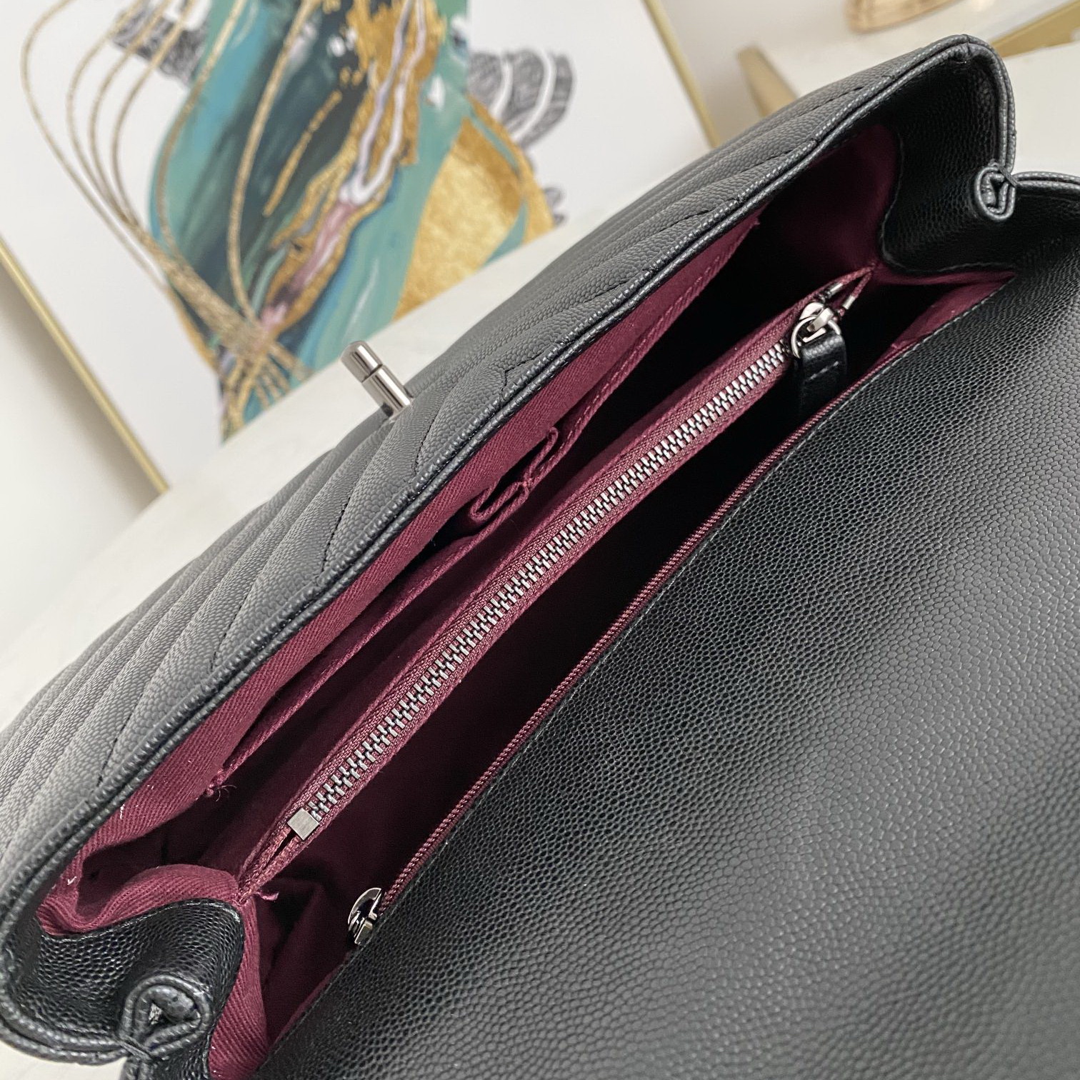 Flap Bag with Top Handle, CHANEL Handbags