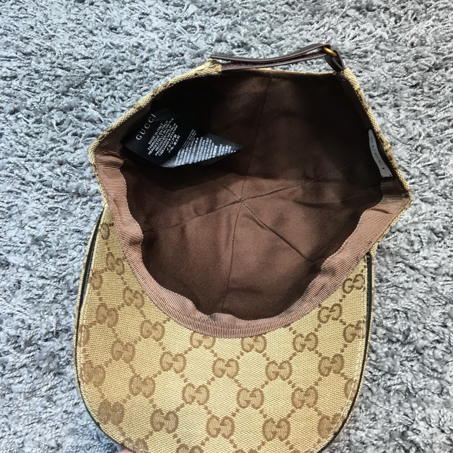 GG canvas baseball hat, GUCCI