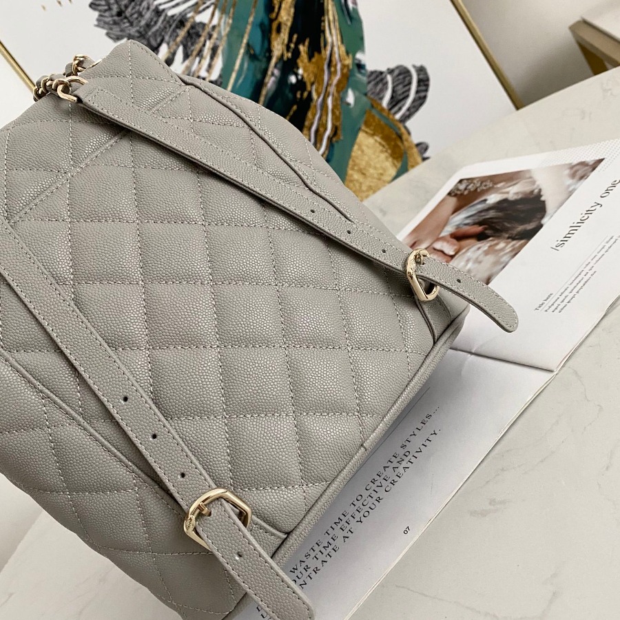 Chanel Backpacks, Calfskin, Gold-Tone Metal
