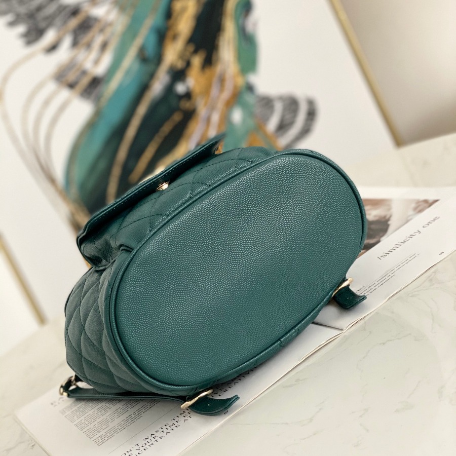Chanel Backpacks, Calfskin, Gold-Tone Metal