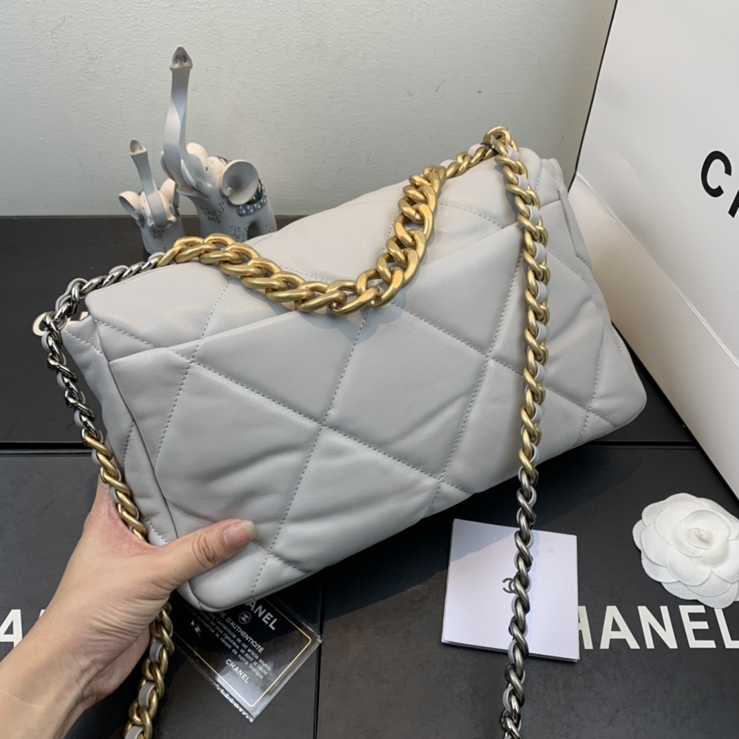 AS1161 chanel 19 large flap bag, CHANEL HANDBAGS