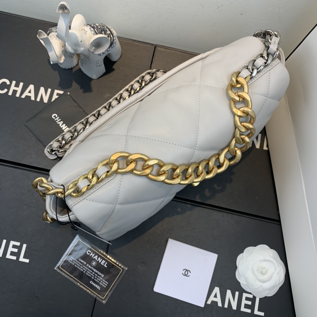 AS1161 chanel 19 large flap bag, CHANEL HANDBAGS
