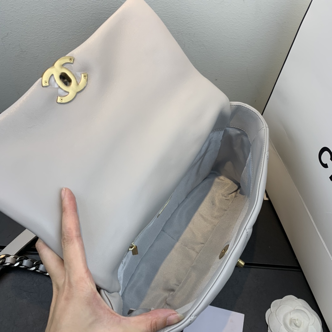AS1161 chanel 19 large flap bag, CHANEL HANDBAGS