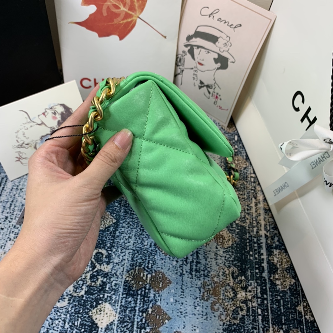 AS1160 chanel 19 small flap bag, CHANEL HANDBAGS