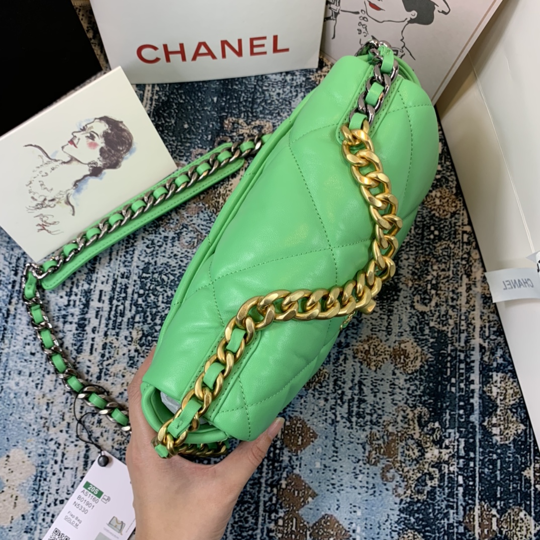 AS1160 chanel 19 small flap bag, CHANEL HANDBAGS