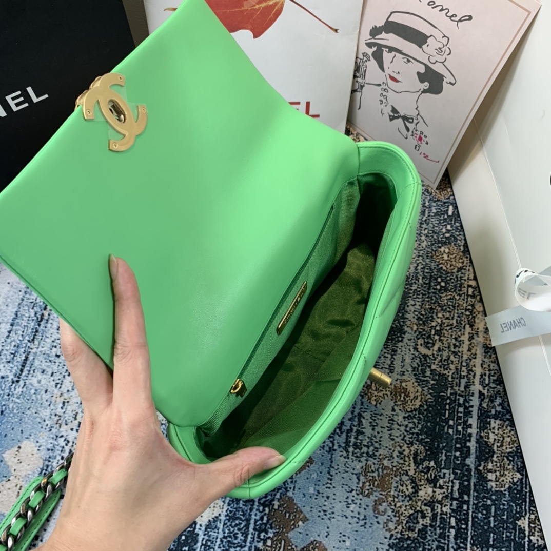 AS1160 chanel 19 small flap bag, CHANEL HANDBAGS