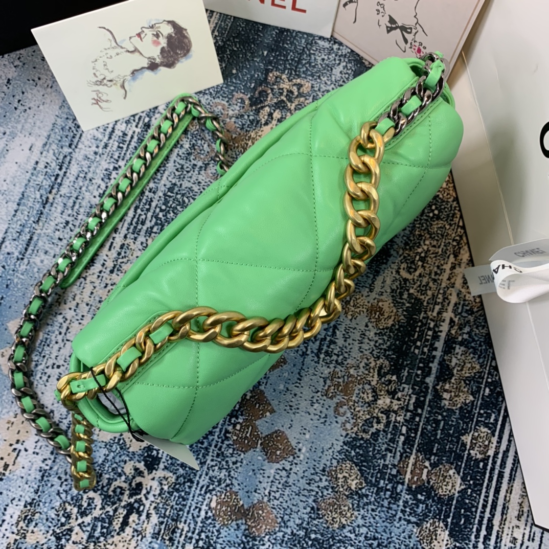 AS1161 chanel 19 large flap bag, CHANEL HANDBAGS