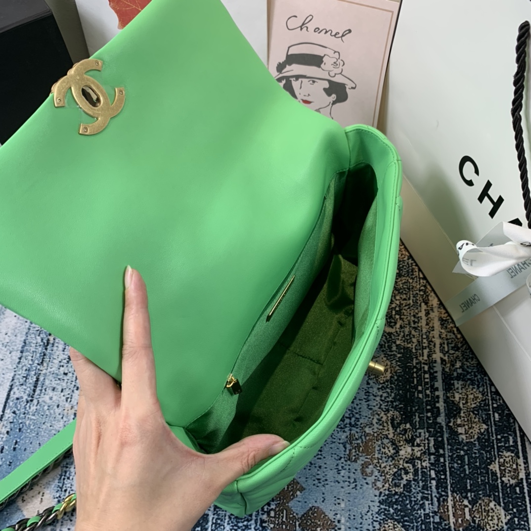 AS1161 chanel 19 large flap bag, CHANEL HANDBAGS