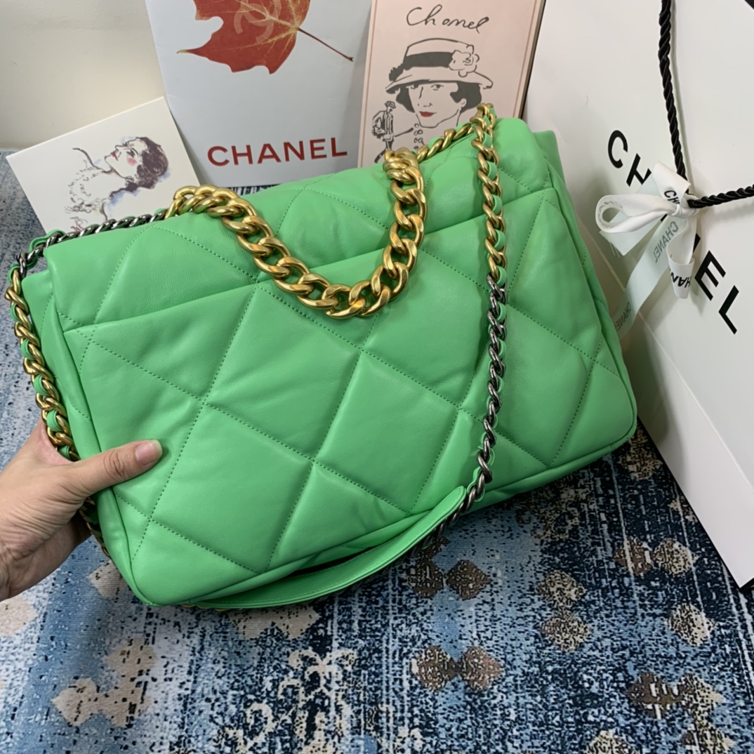 AS1162 chanel 19 maxi flap bag, CHANEL HANDBAGS