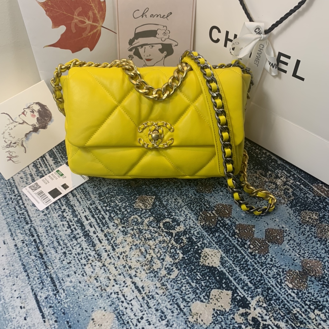 AS1160 chanel 19 small flap bag, CHANEL HANDBAGS