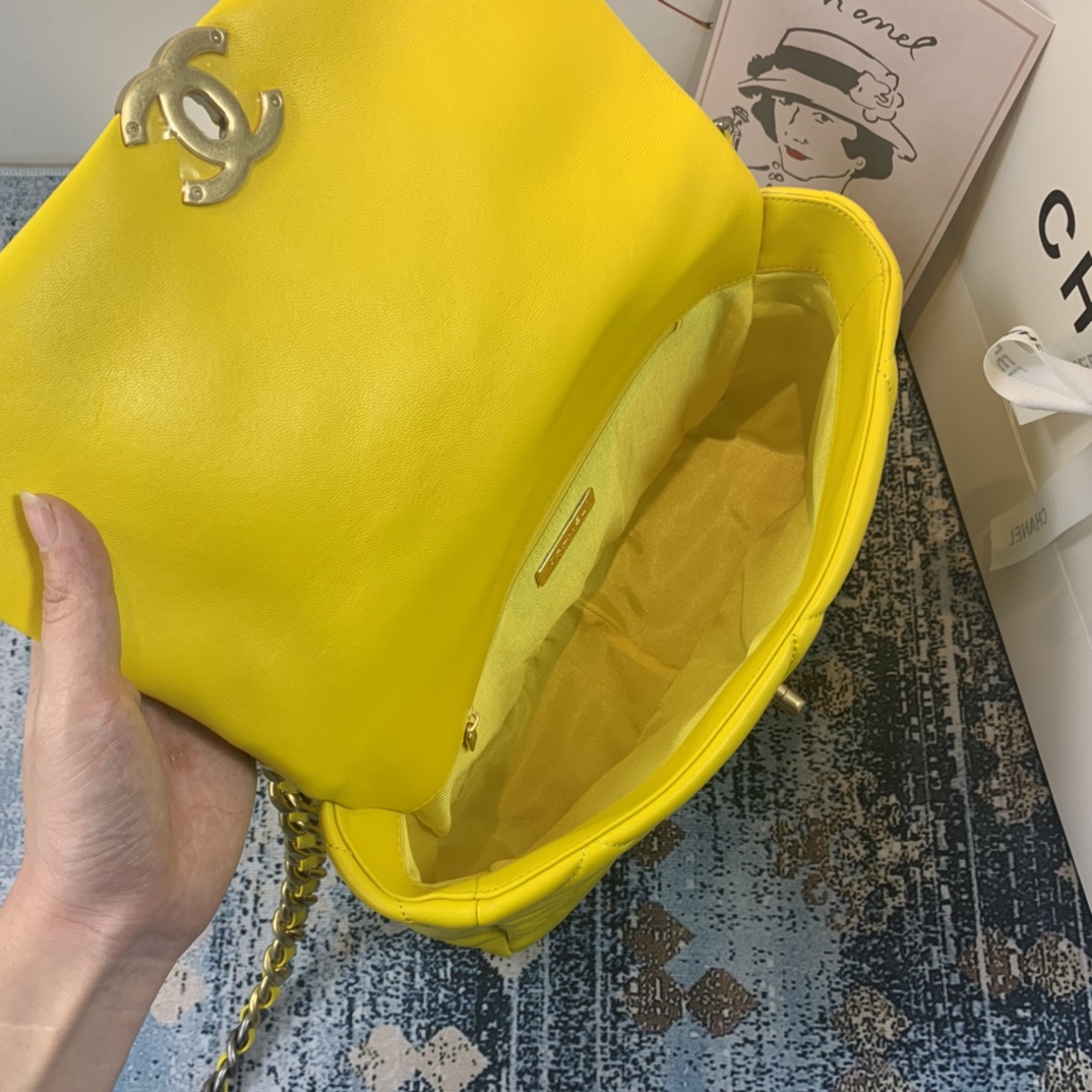 AS1161 chanel 19 large flap bag, CHANEL HANDBAGS