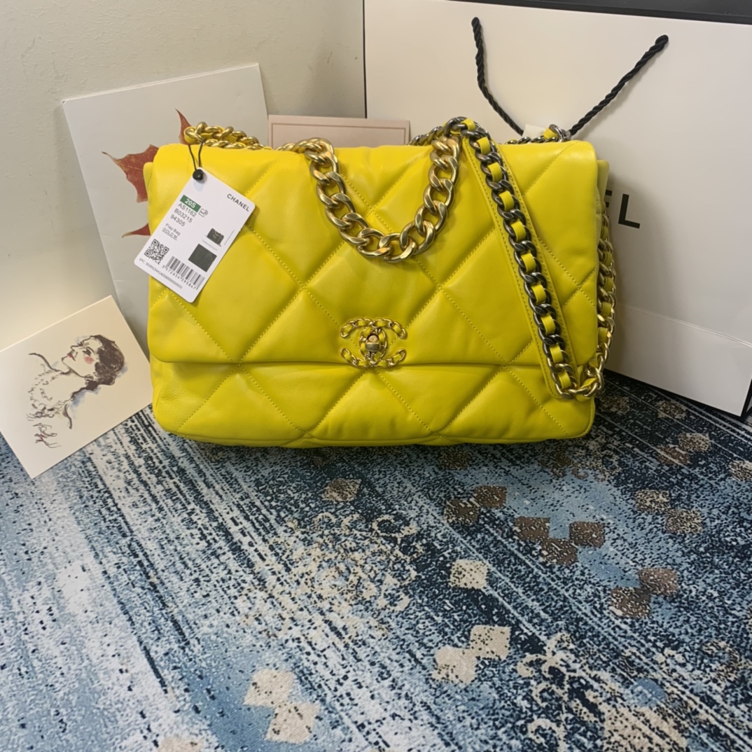 AS1162 chanel 19 maxi flap bag, CHANEL HANDBAGS