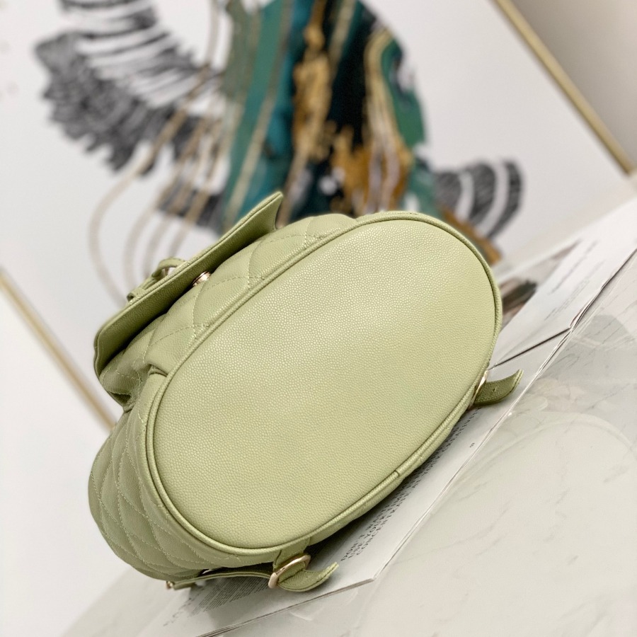 Chanel Backpacks, Calfskin, Gold-Tone Metal
