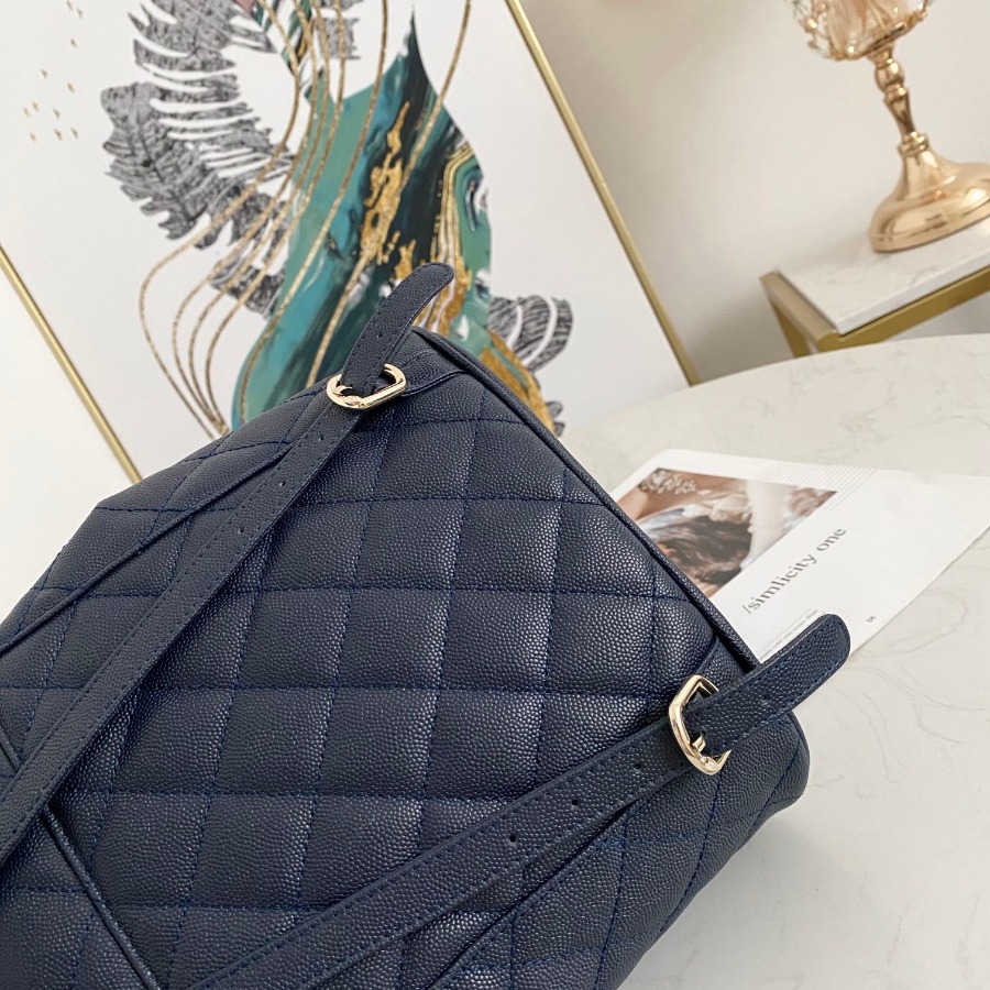 Chanel Backpacks, Calfskin, Gold-Tone Metal