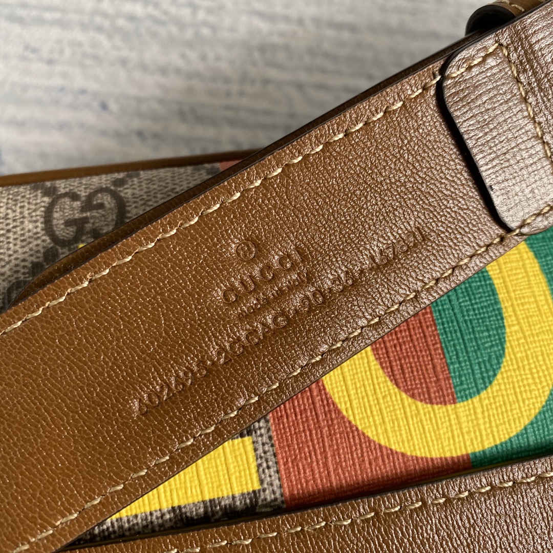 602695 'Fake/Not' print belt bag, GUCCI Belt Bags