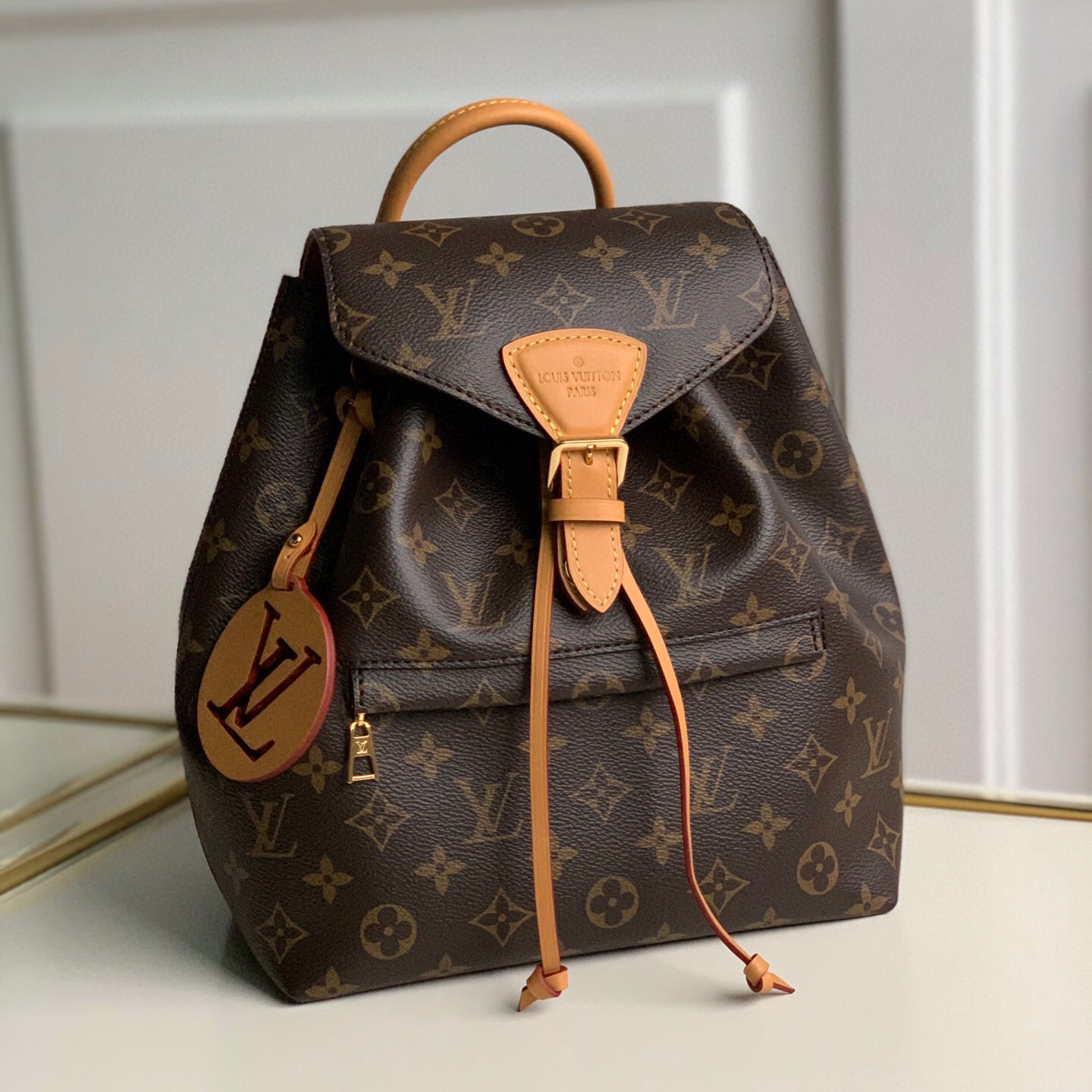 M45501 MONTSOURIS PM, LOUIS VUITTON LV Backpacks