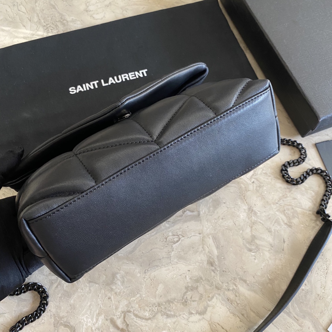 LOULOU PUFFER TOY BAG IN QUILTED WRINKLED MATTE LEATHER, YSL SAINT LAURENT 620333