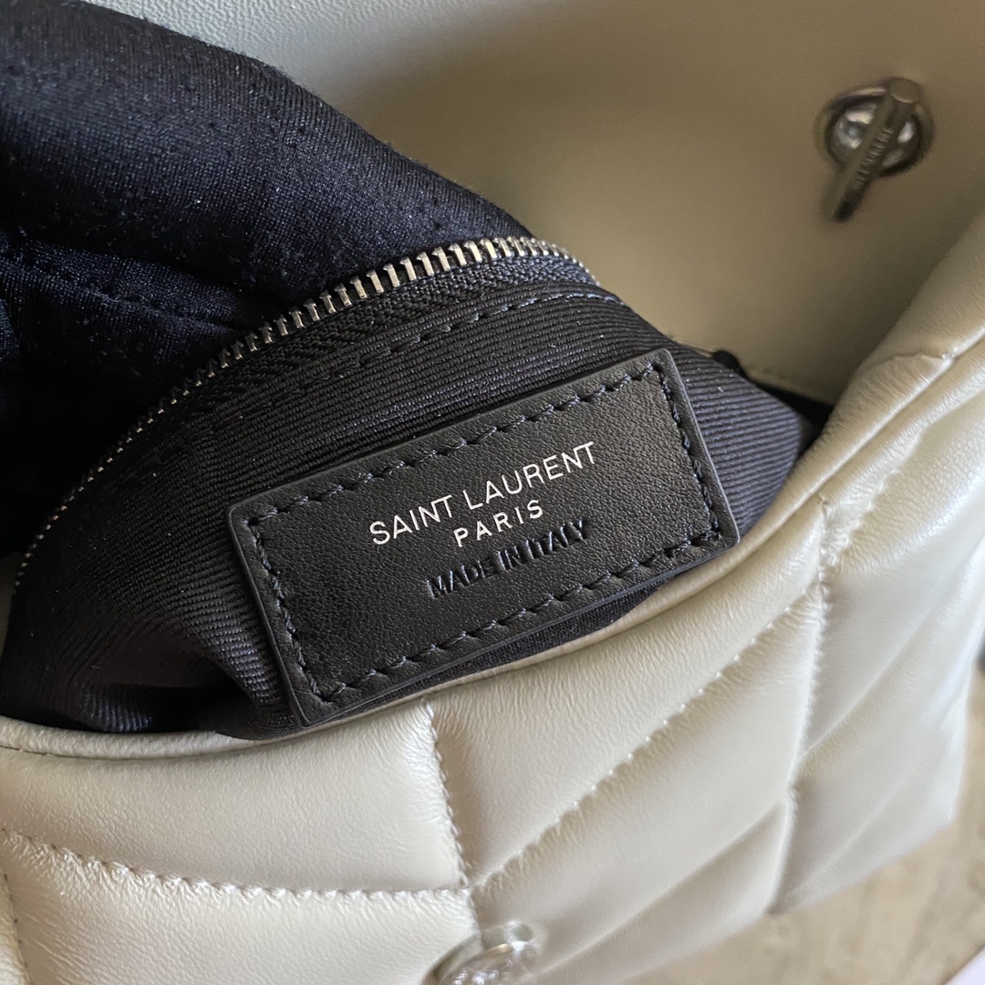 LOULOU PUFFER TOY BAG IN QUILTED WRINKLED MATTE LEATHER, YSL SAINT LAURENT 620333
