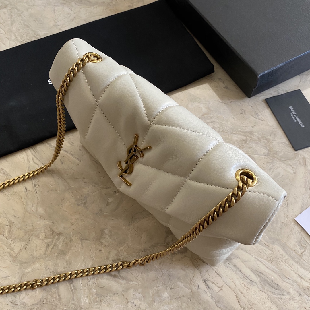 LOULOU PUFFER TOY BAG IN QUILTED WRINKLED MATTE LEATHER, YSL SAINT LAURENT 620333