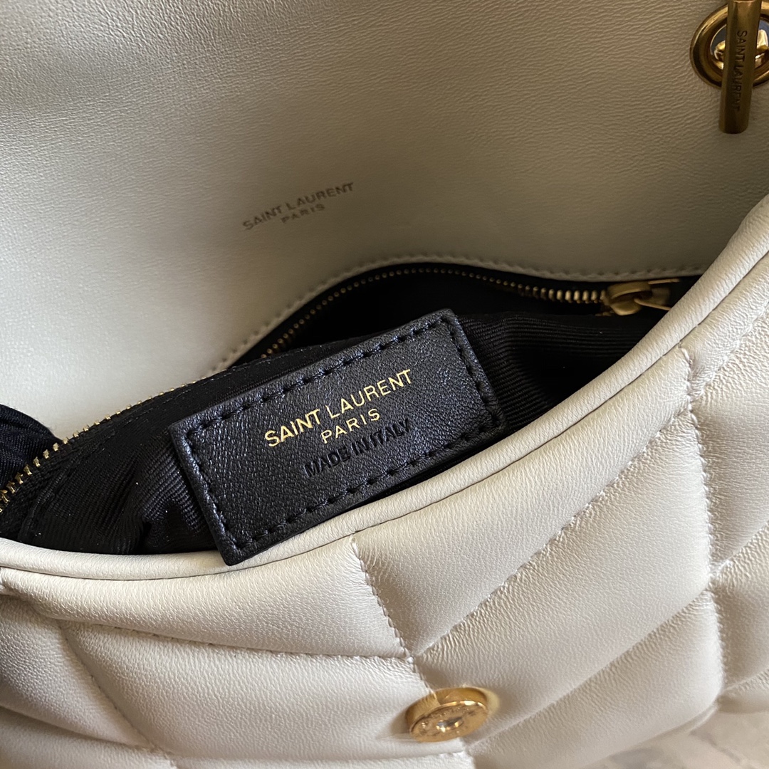 LOULOU PUFFER TOY BAG IN QUILTED WRINKLED MATTE LEATHER, YSL SAINT LAURENT 620333
