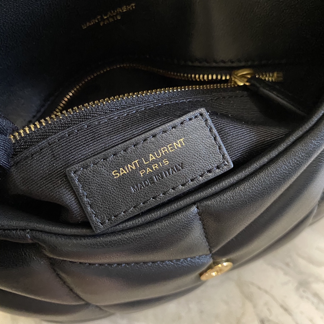 LOULOU PUFFER TOY BAG IN QUILTED WRINKLED MATTE LEATHER, YSL SAINT LAURENT 620333