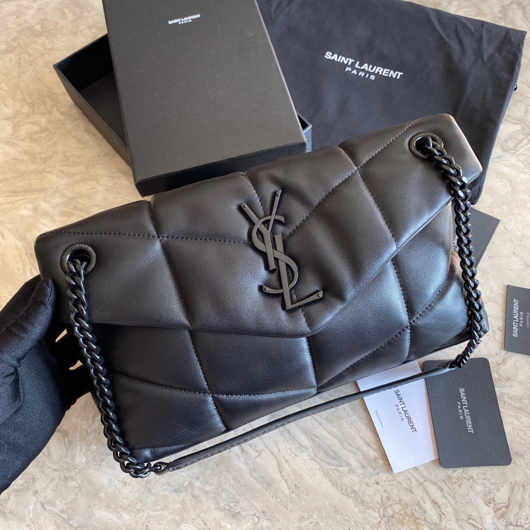 LOULOU PUFFER SMALL BAG IN QUILTED LAMBSKIN, YSL SAINT LAURENT 577476
