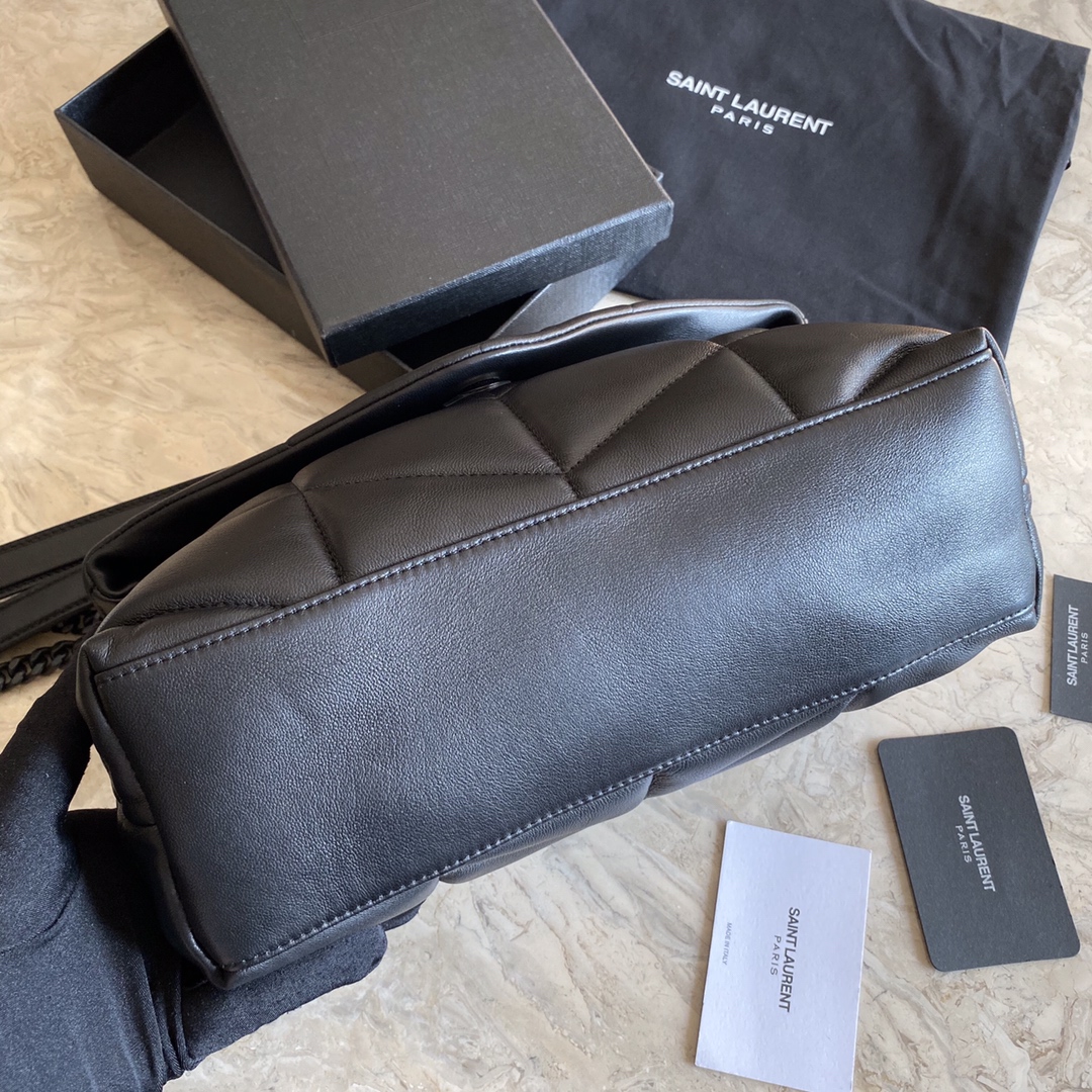 LOULOU PUFFER SMALL BAG IN QUILTED LAMBSKIN, YSL SAINT LAURENT 577476