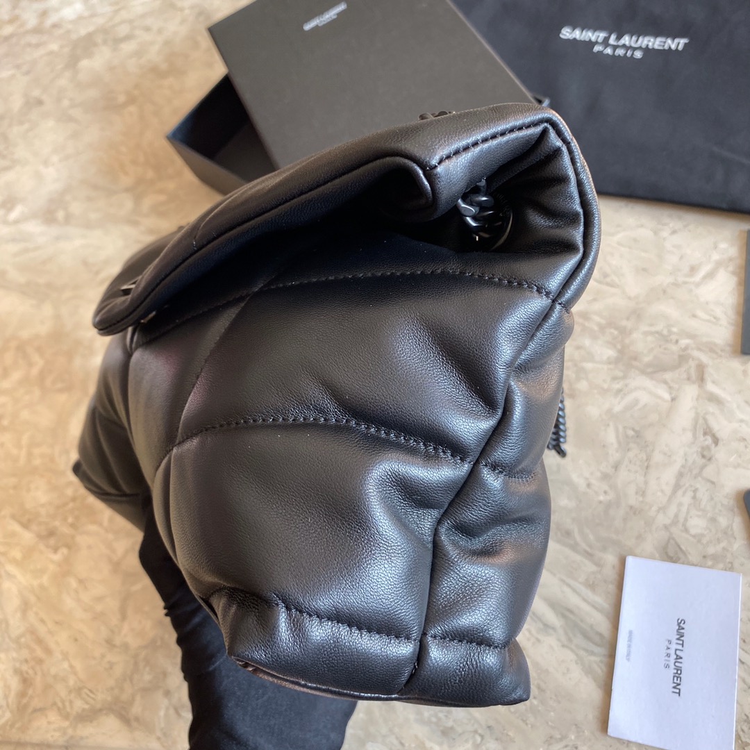 LOULOU PUFFER SMALL BAG IN QUILTED LAMBSKIN, YSL SAINT LAURENT 577476