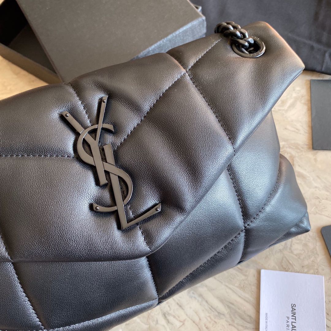 LOULOU PUFFER SMALL BAG IN QUILTED LAMBSKIN, YSL SAINT LAURENT 577476