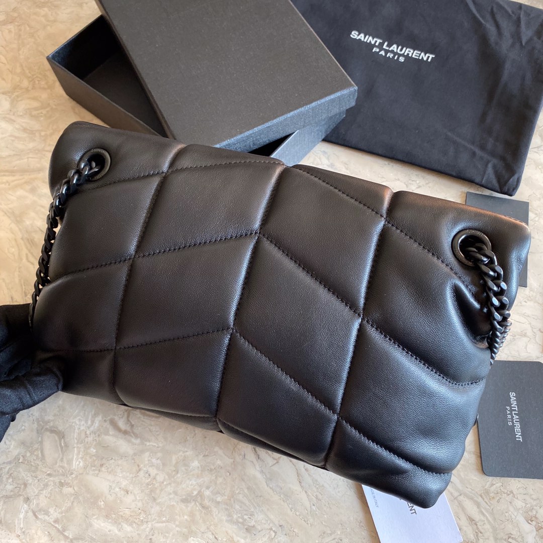 LOULOU PUFFER SMALL BAG IN QUILTED LAMBSKIN, YSL SAINT LAURENT 577476