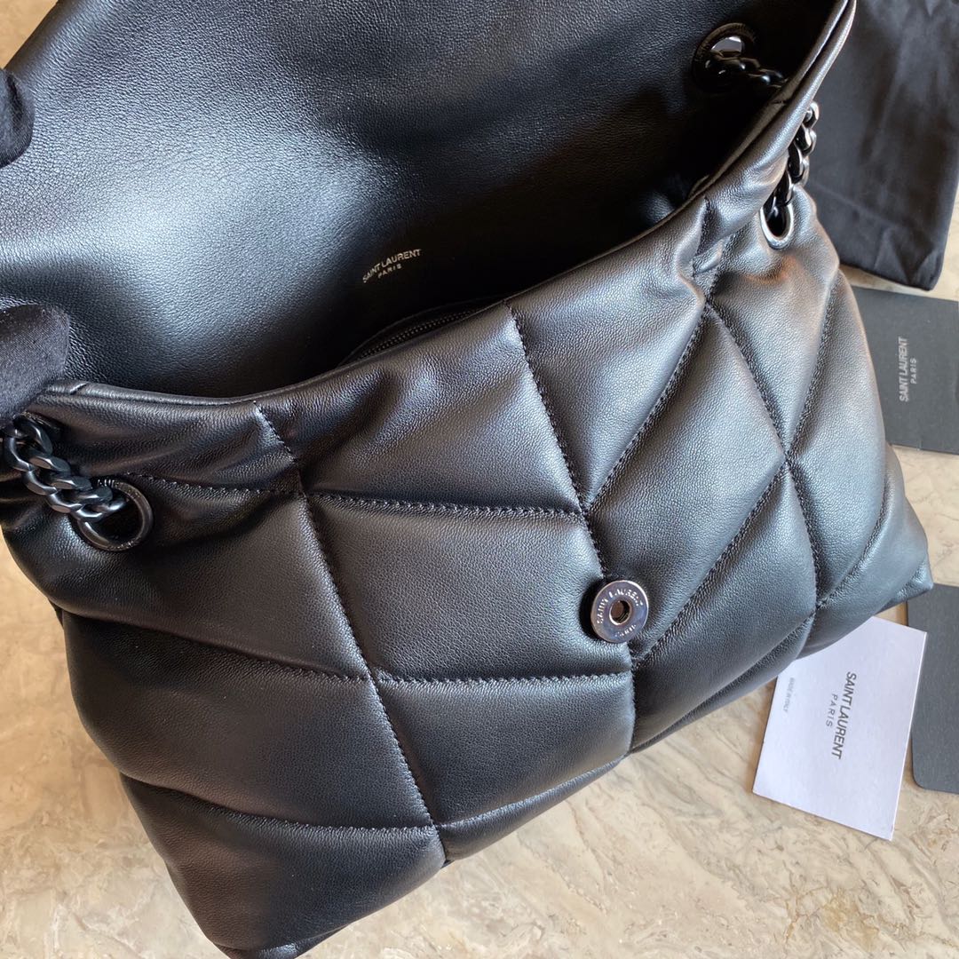 LOULOU PUFFER SMALL BAG IN QUILTED LAMBSKIN, YSL SAINT LAURENT 577476