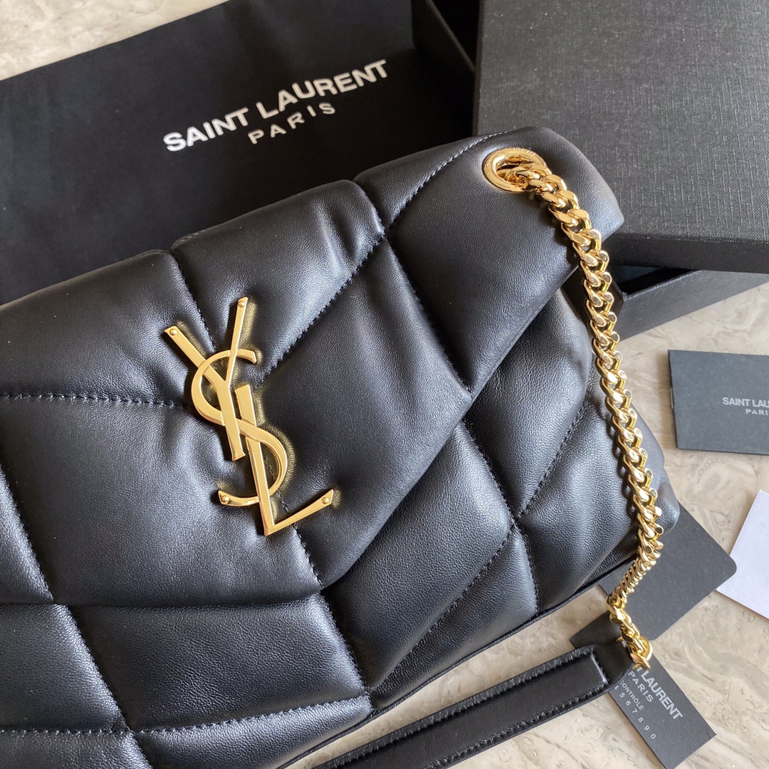 LOULOU PUFFER SMALL BAG IN QUILTED LAMBSKIN, YSL SAINT LAURENT 577476