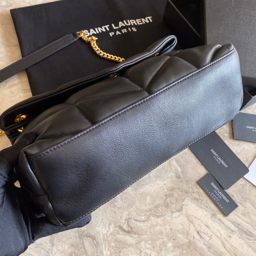 LOULOU PUFFER SMALL BAG IN QUILTED LAMBSKIN, YSL SAINT LAURENT 577476