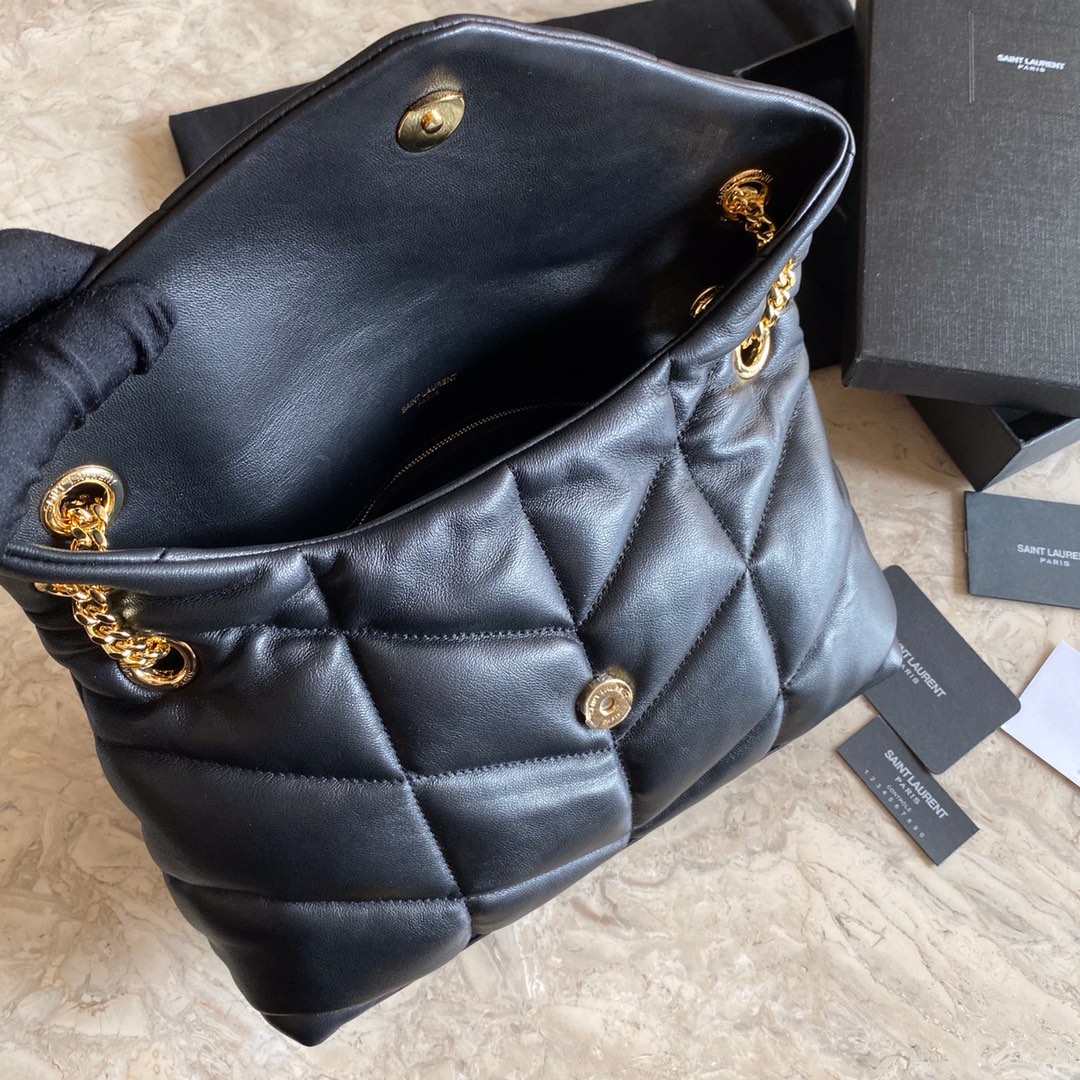 LOULOU PUFFER SMALL BAG IN QUILTED LAMBSKIN, YSL SAINT LAURENT 577476